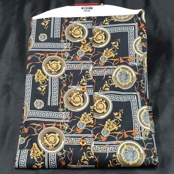 AXXESS MEN'S LONG SLEEVE FINE COTTON BUTTON CUFF SHIRT. - Picture 3 of 5